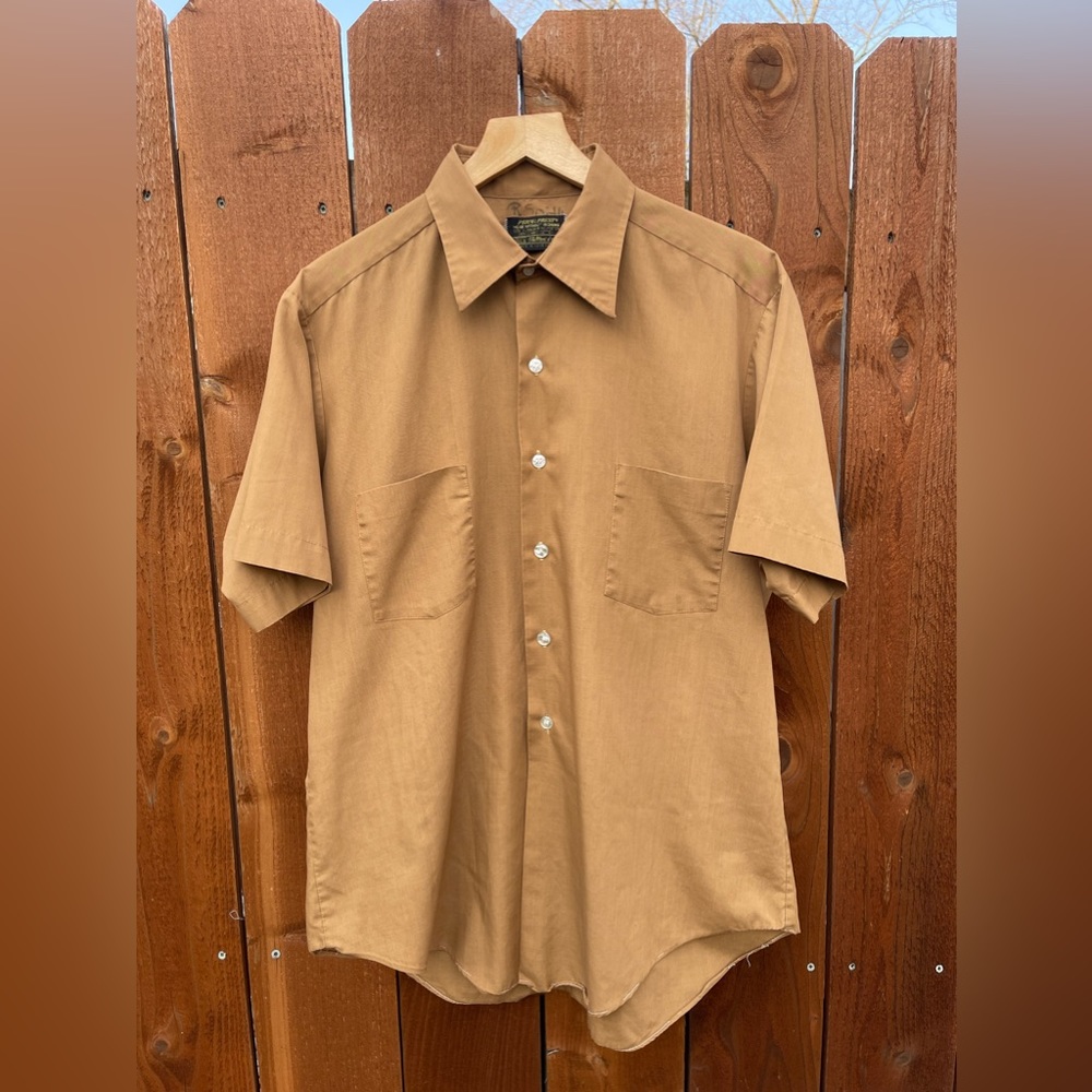Perma Prest Button Down Short Sleeve
